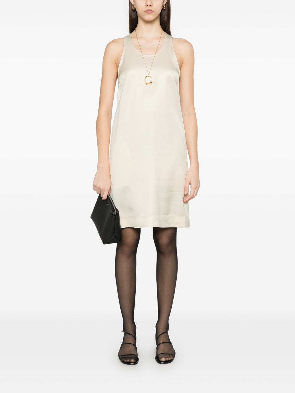 scoop-neck mini dress - 2