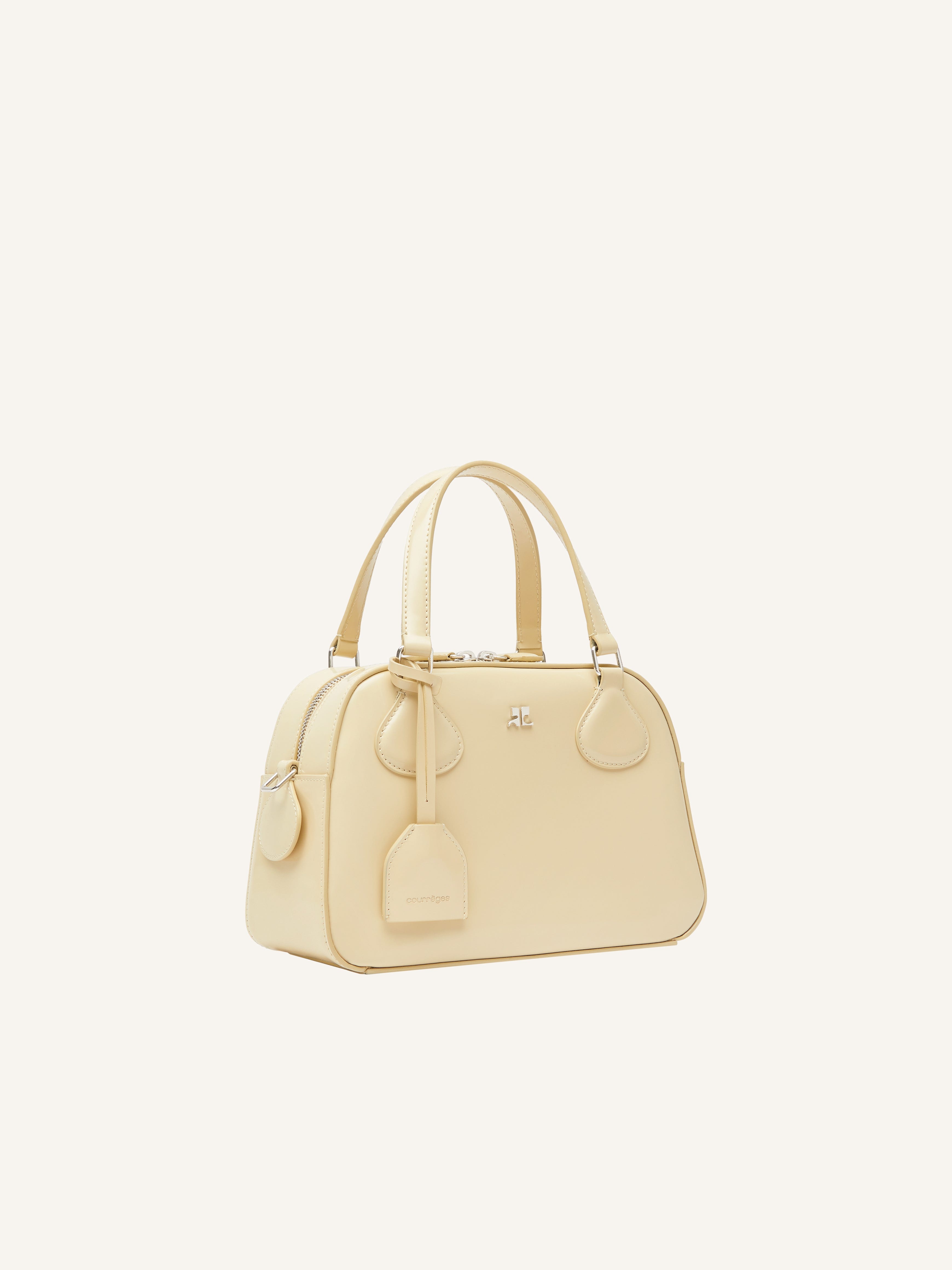 AC STUD LEATHER BOWLING BAG - 2