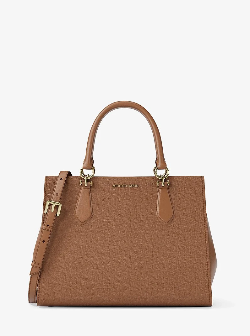 Marilyn Medium Saffiano Leather Satchel - 1