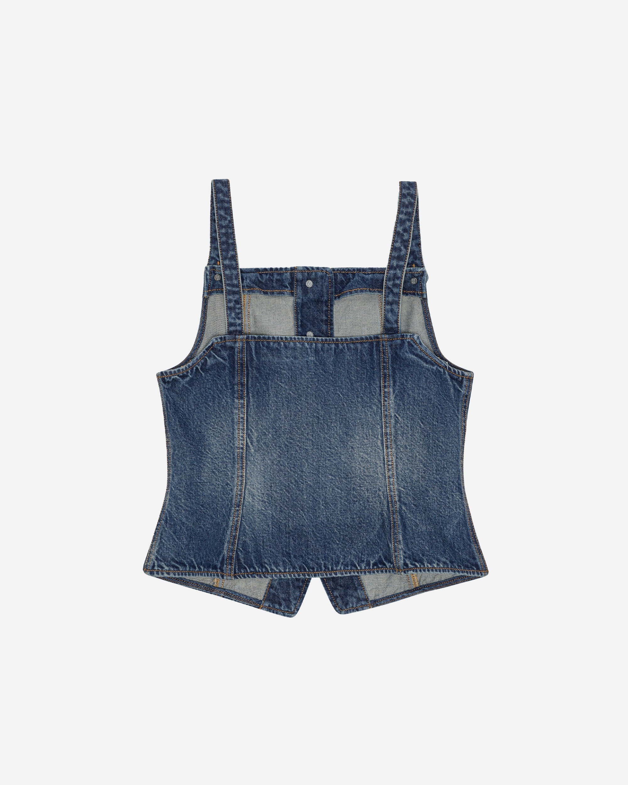 Heavy Washed Denim Top - 4