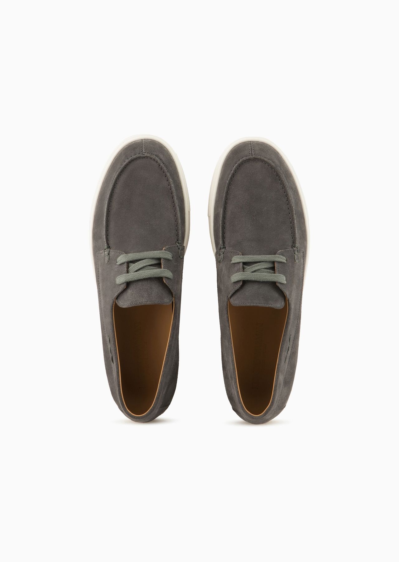 Crust leather boat shoes - 3