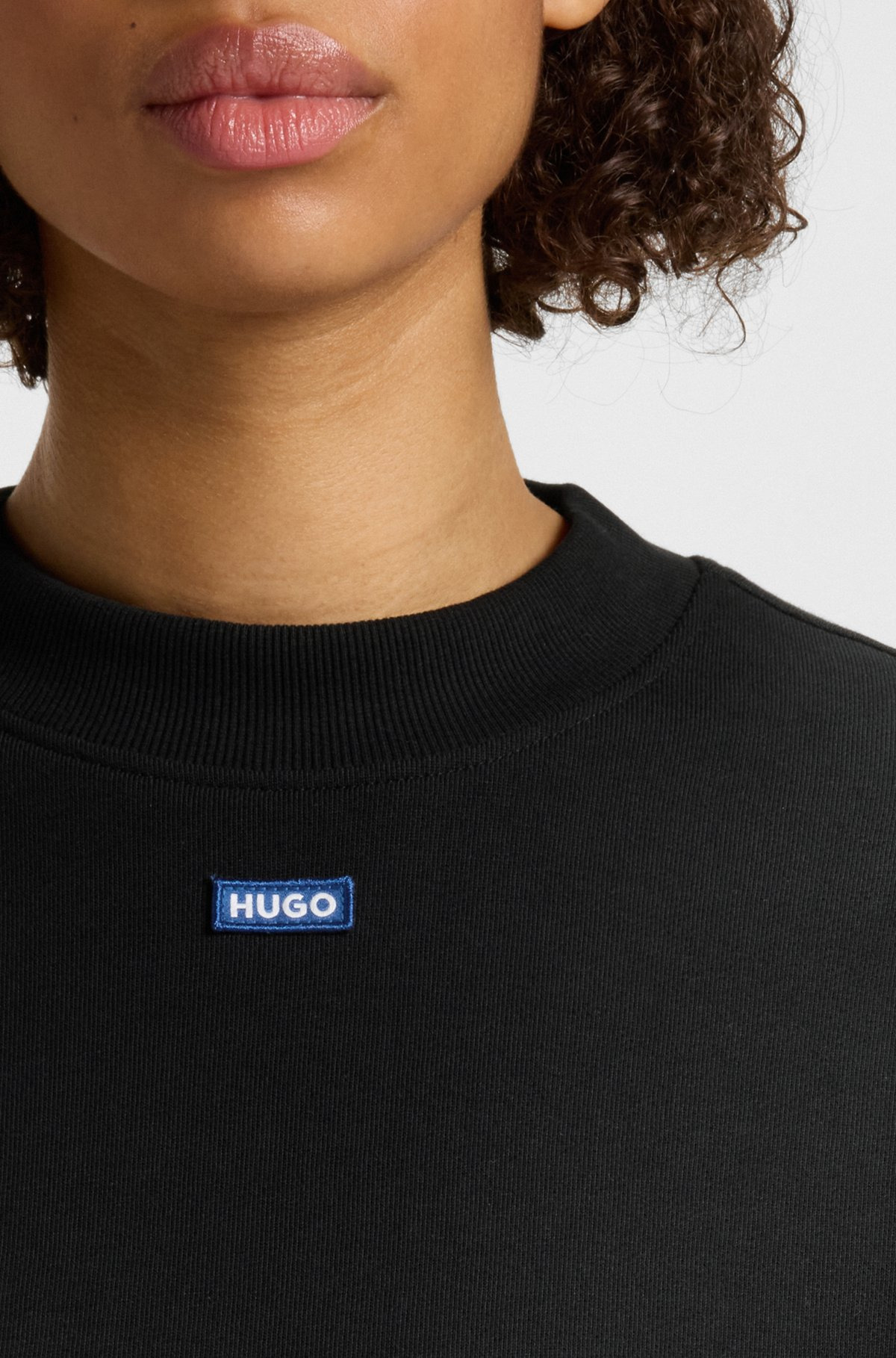 COTTON-TERRY SWEATSHIRT WITH LOGO BADGE - 5