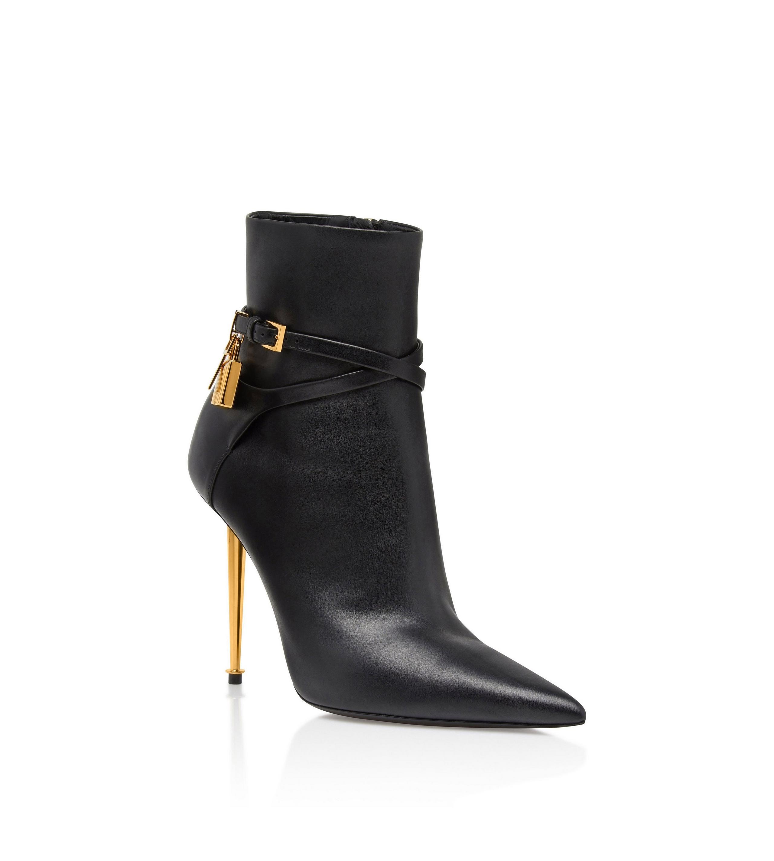 LEATHER PADLOCK ANKLE BOOT - 2