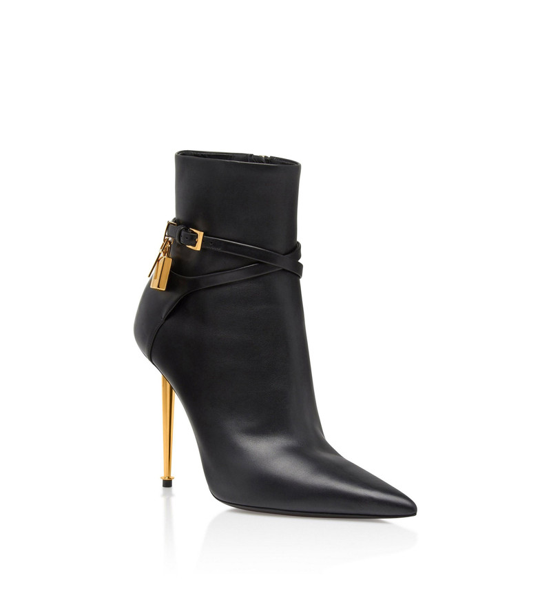 TOM FORD LEATHER PADLOCK ANKLE BOOT outlook