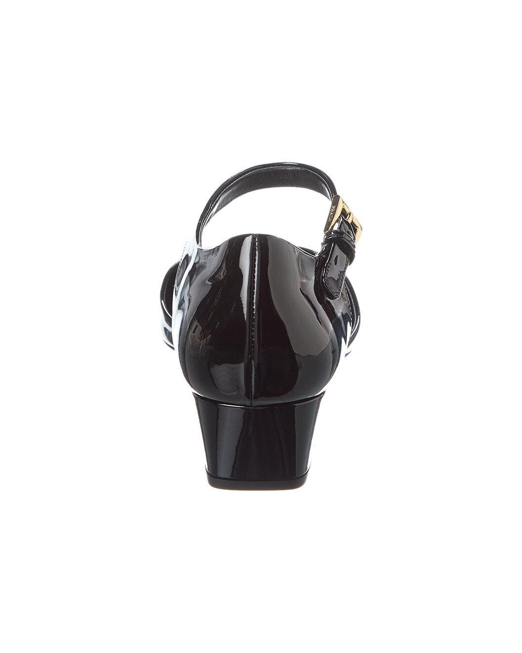 Prada Logo Patent Mary Jane Pump - 3