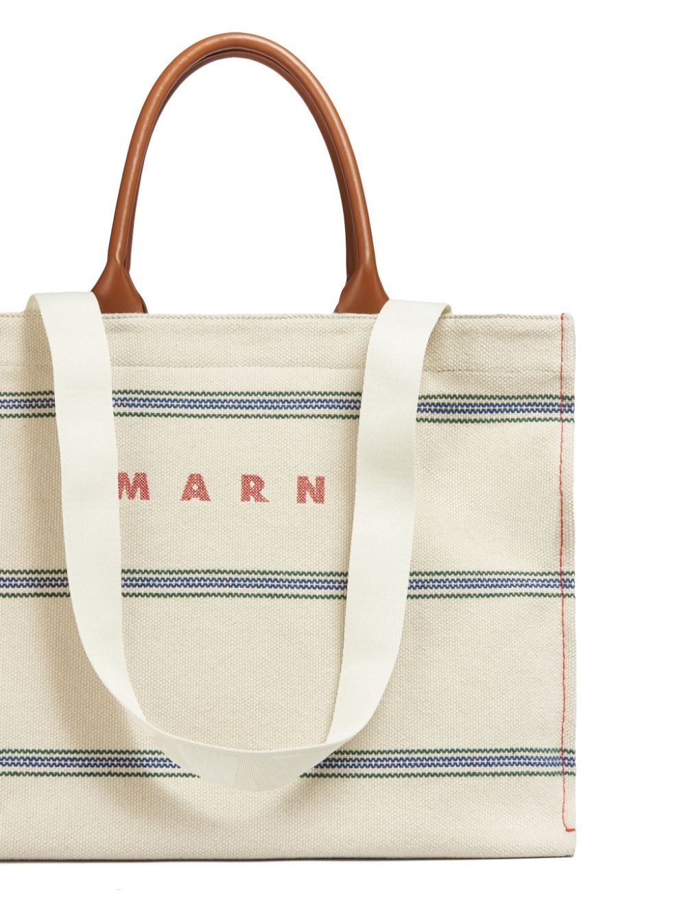 embroidered-logo canvas tote bag - 6