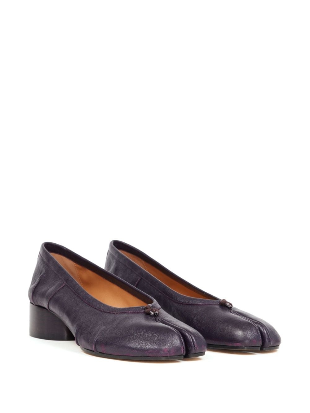 Tabi leather pumps - 2