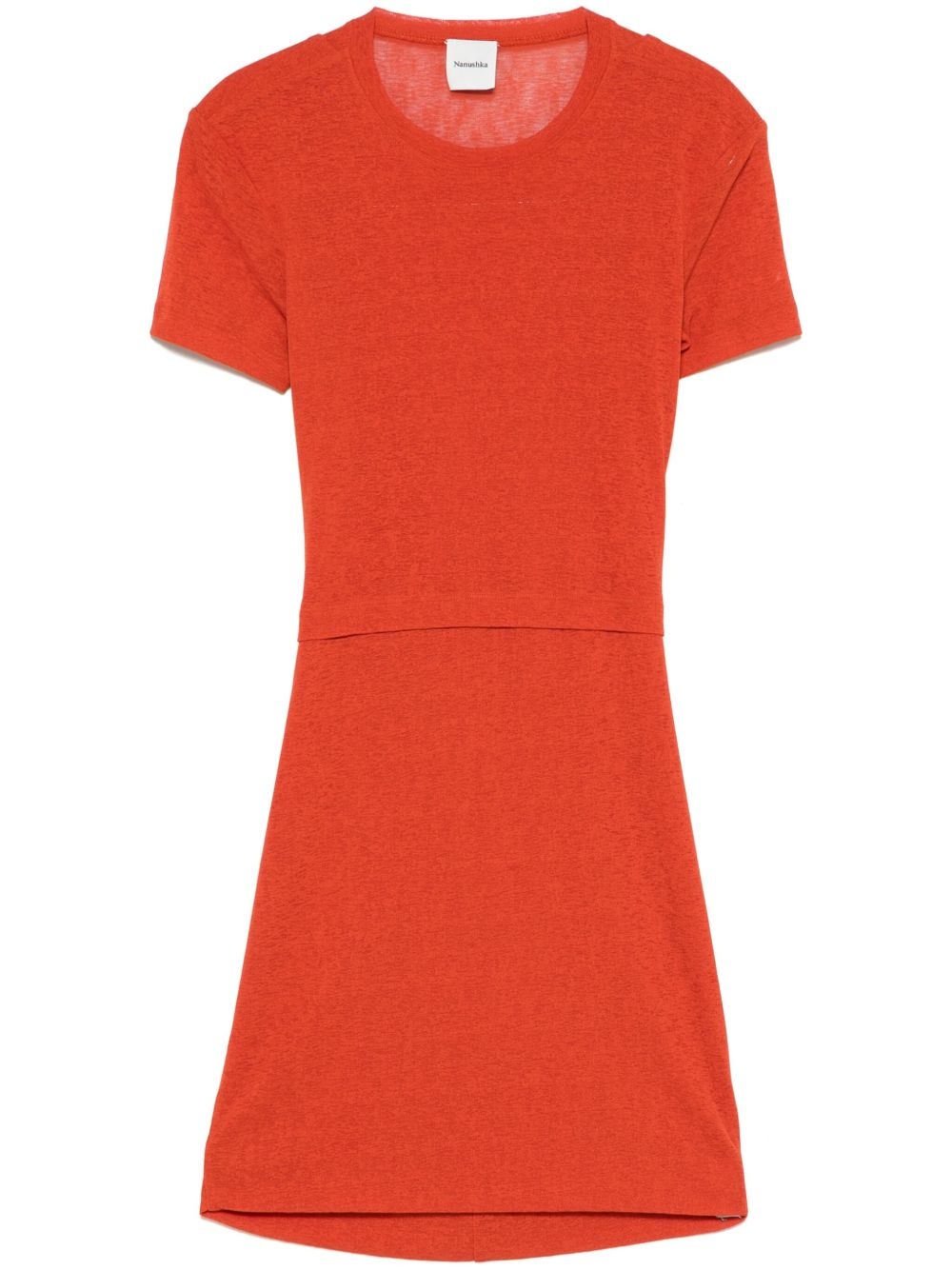 open-back mini dress - 1
