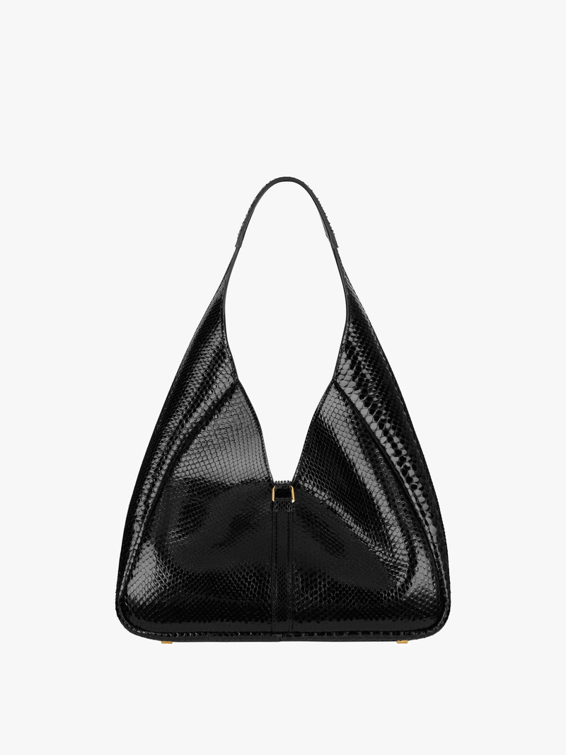 MEDIUM G-HOBO BAG IN SMOOTH PYTHON 4