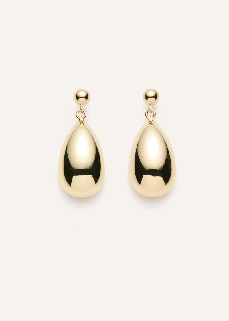 Classic teardrop earrings in gold 1