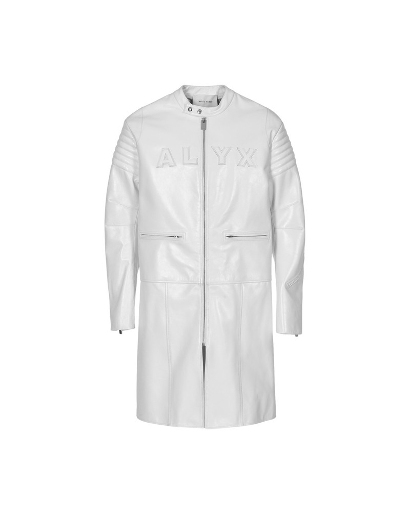 LONG LEATHER MOTO COAT 1