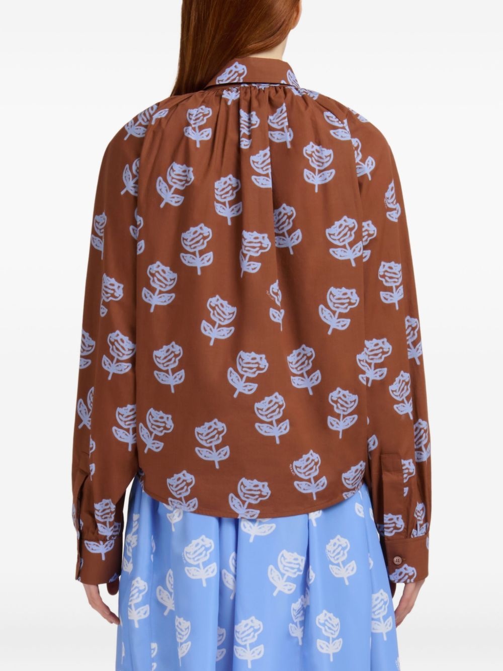 floral-print shirt - 4