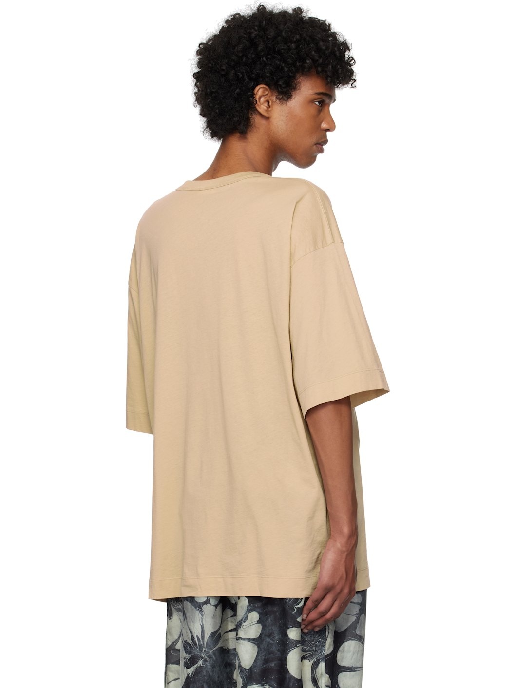 Beige Logo Graphic T-shirt - 3