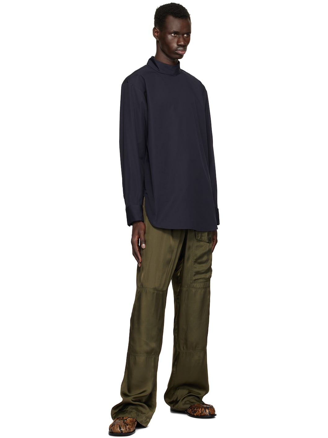 Navy Turtleneck Shirt - 4