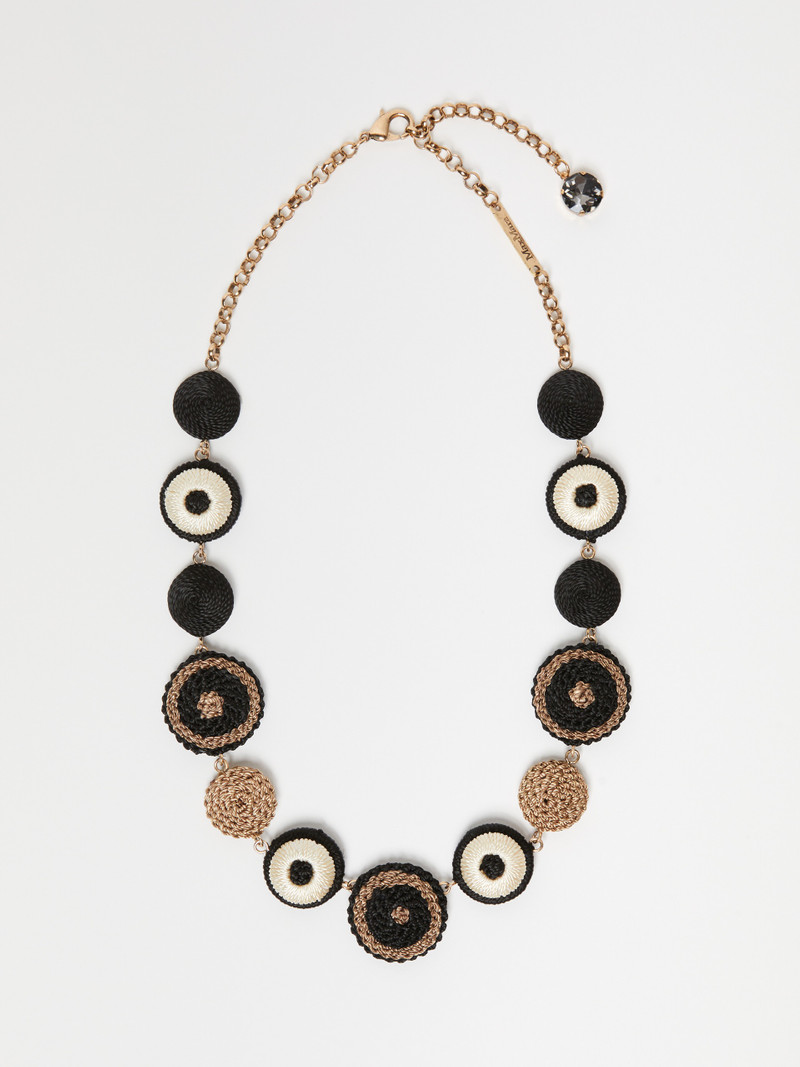 VINICIO Necklace with embroidered details 1