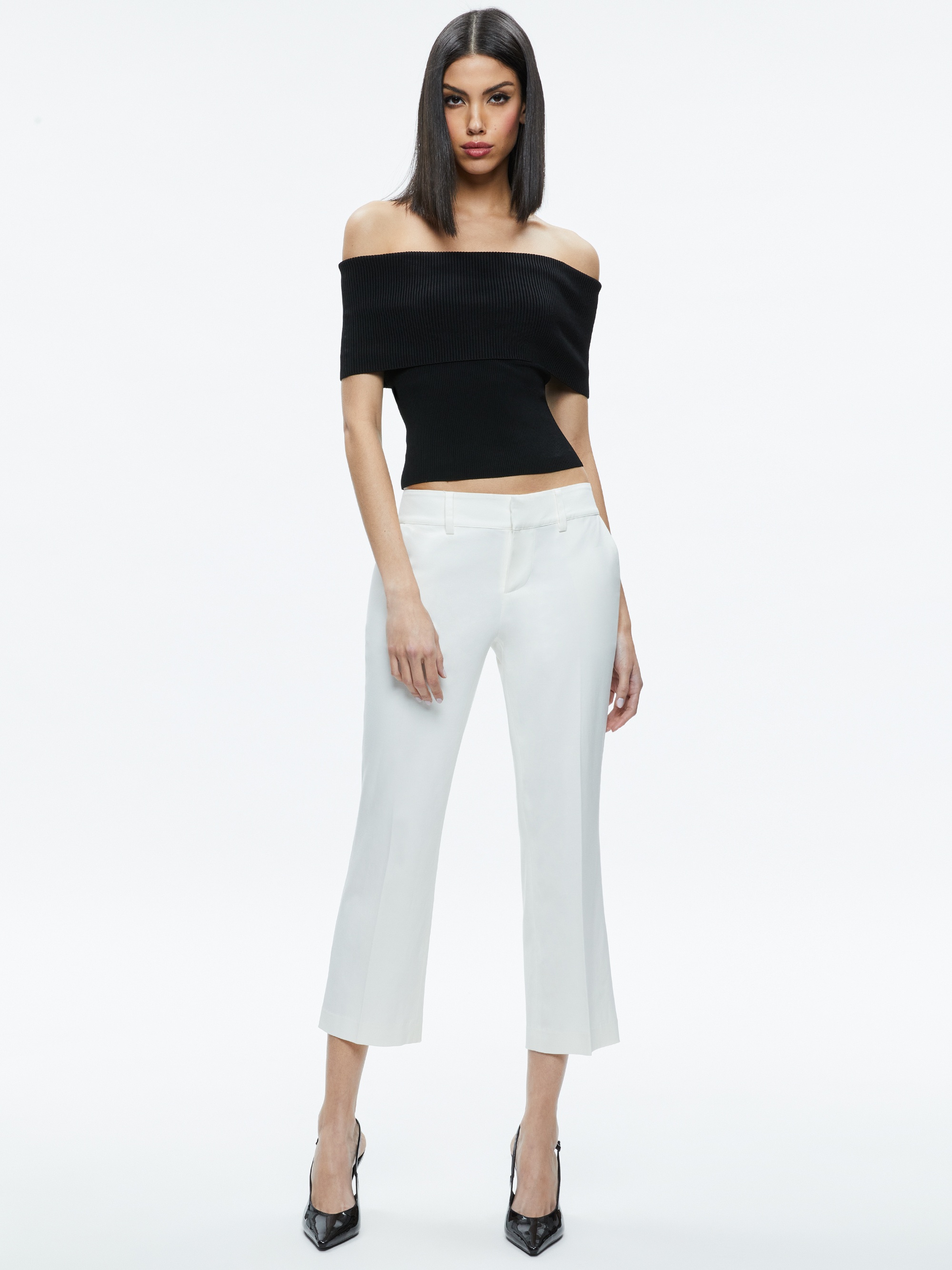 JANIS LOW RISE CROPPED FLARE PANT - 6