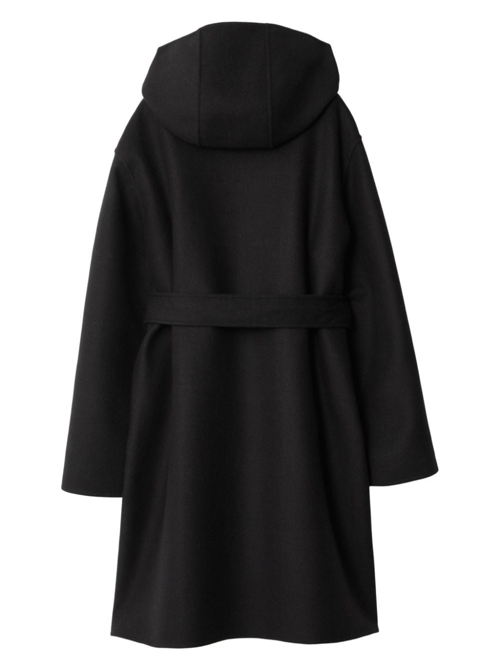 wool reversible hooded coat - 2