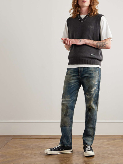 NEIGHBORHOOD Savage Straight-Leg Distressed Selvedge Jeans outlook