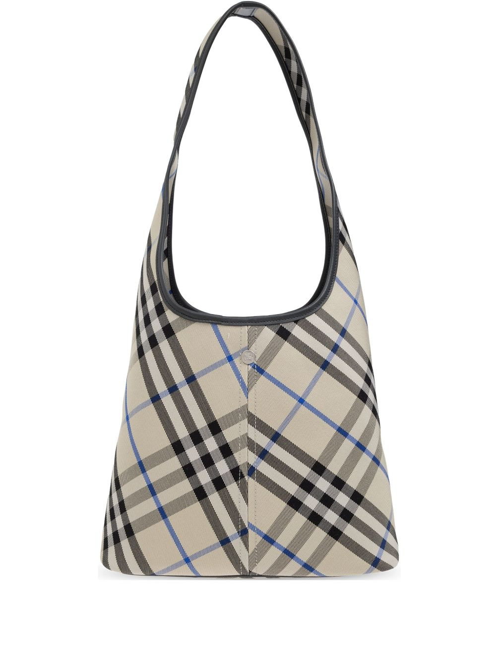 Check-pattern tote bag - 1