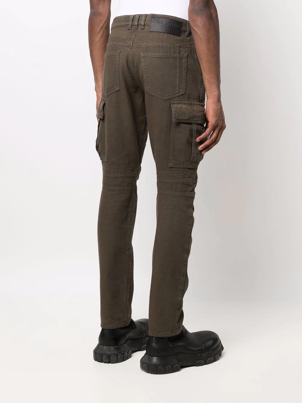 skinny-fit cargo trousers - 4