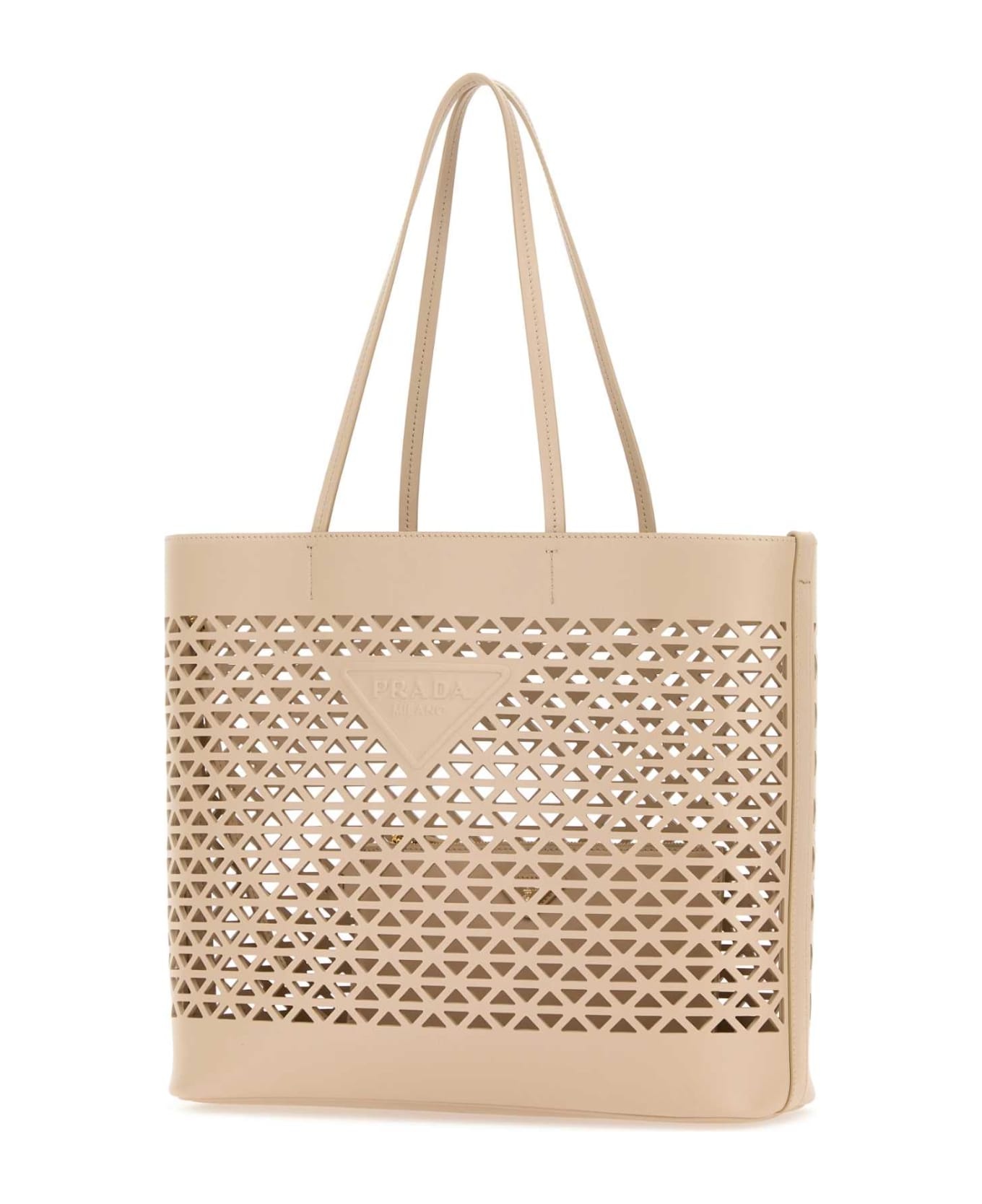 Sand Leather Shopping Bag - 2
