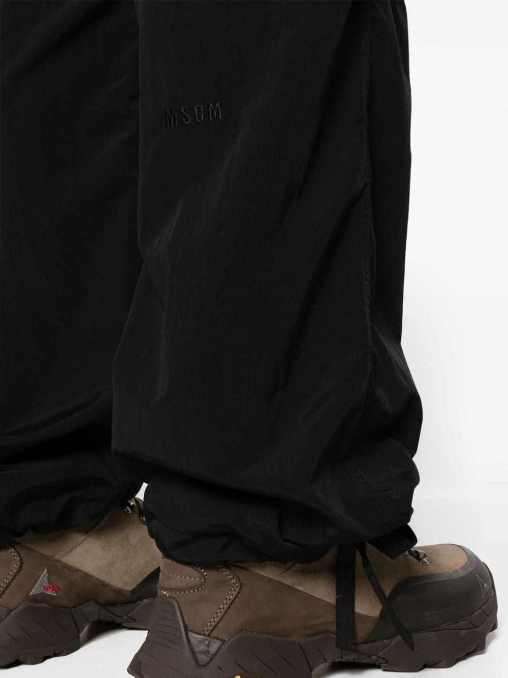 straight-leg ripstop cargo trousers - 5