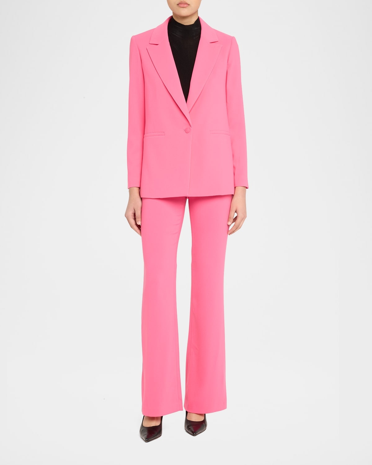 Denny Notch-Collar Boyfriend Blazer - 2