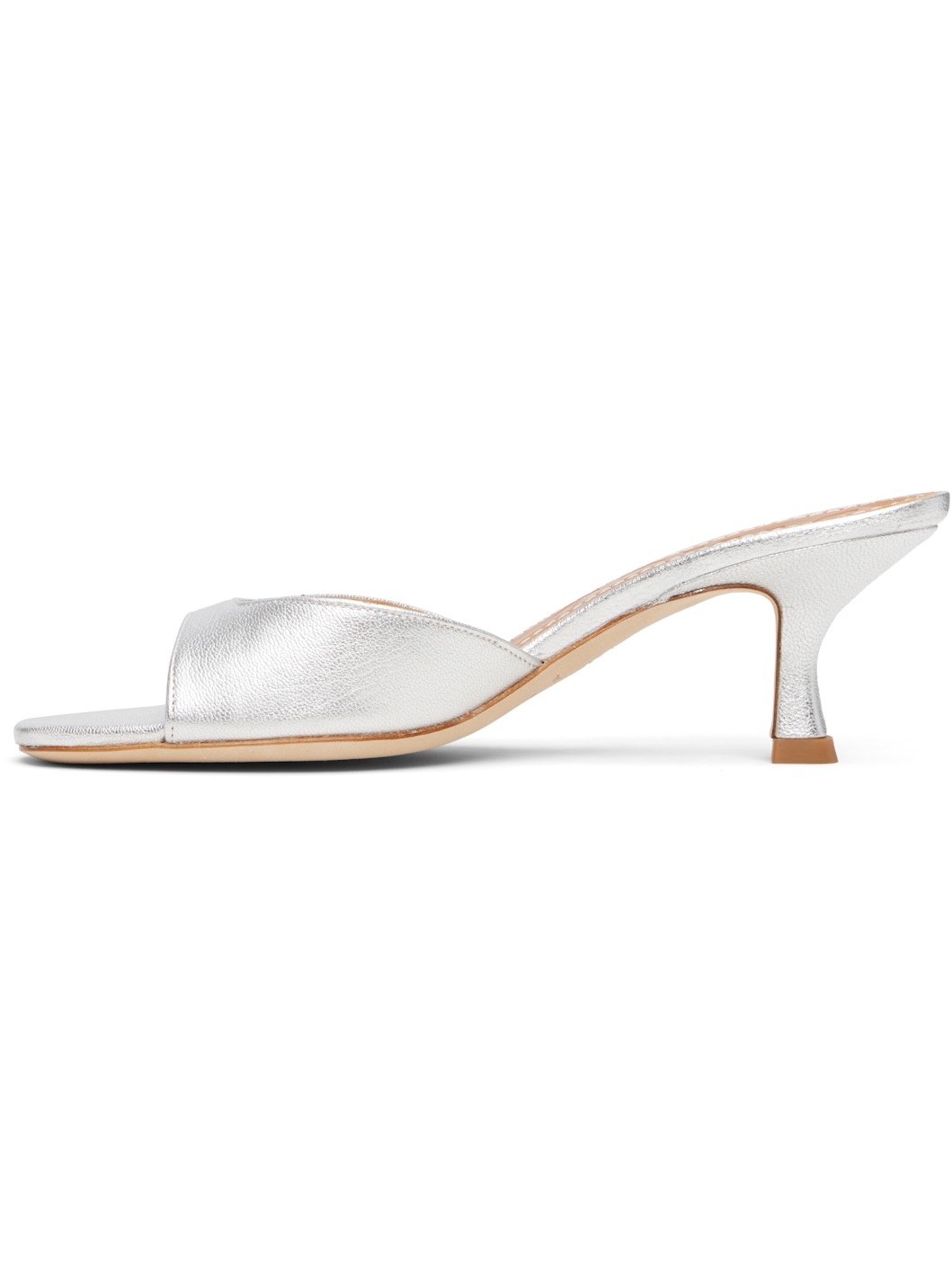 Silver Brigitte Mule Sandals - 3