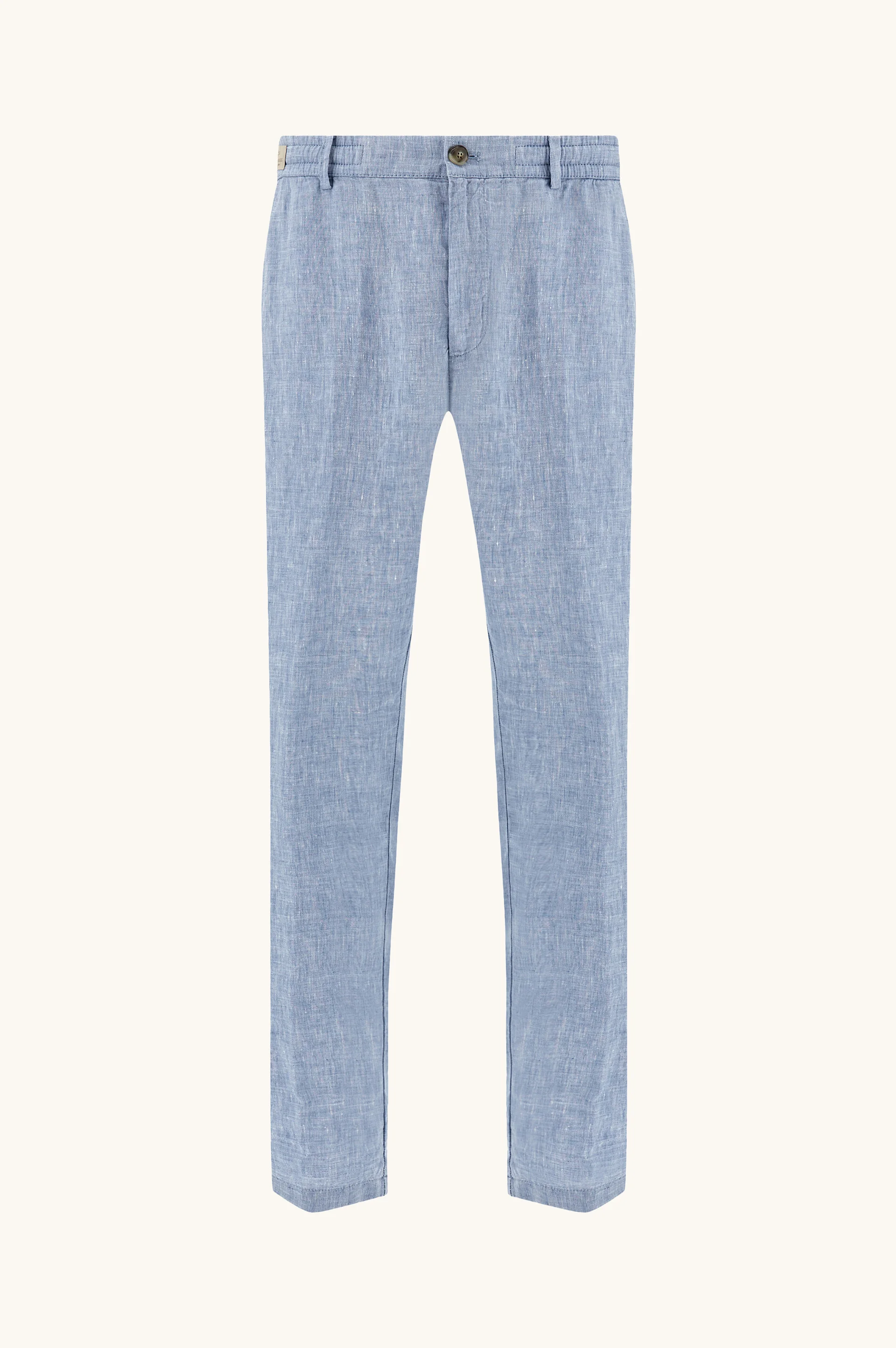 LINEN CHINO PANTS WITH DRAWSTRING - 1