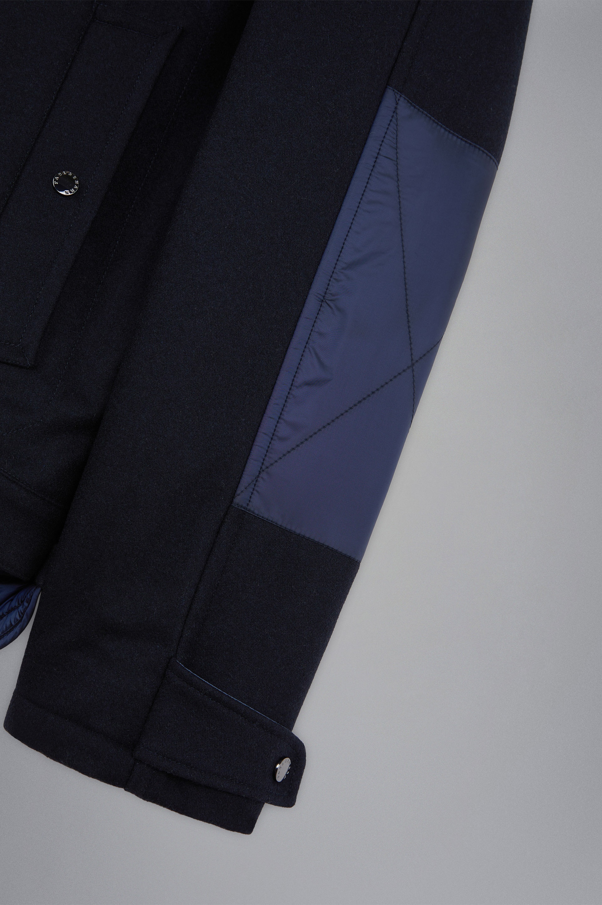 RE-WOOL JACKET WITH IRIDESCENT NYLON LINING - 7