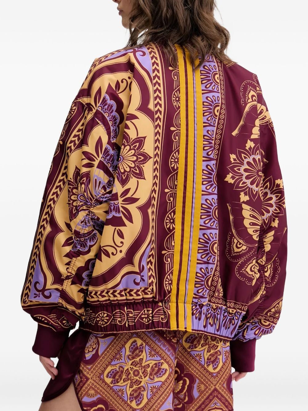 patterned bomber jacket - 3