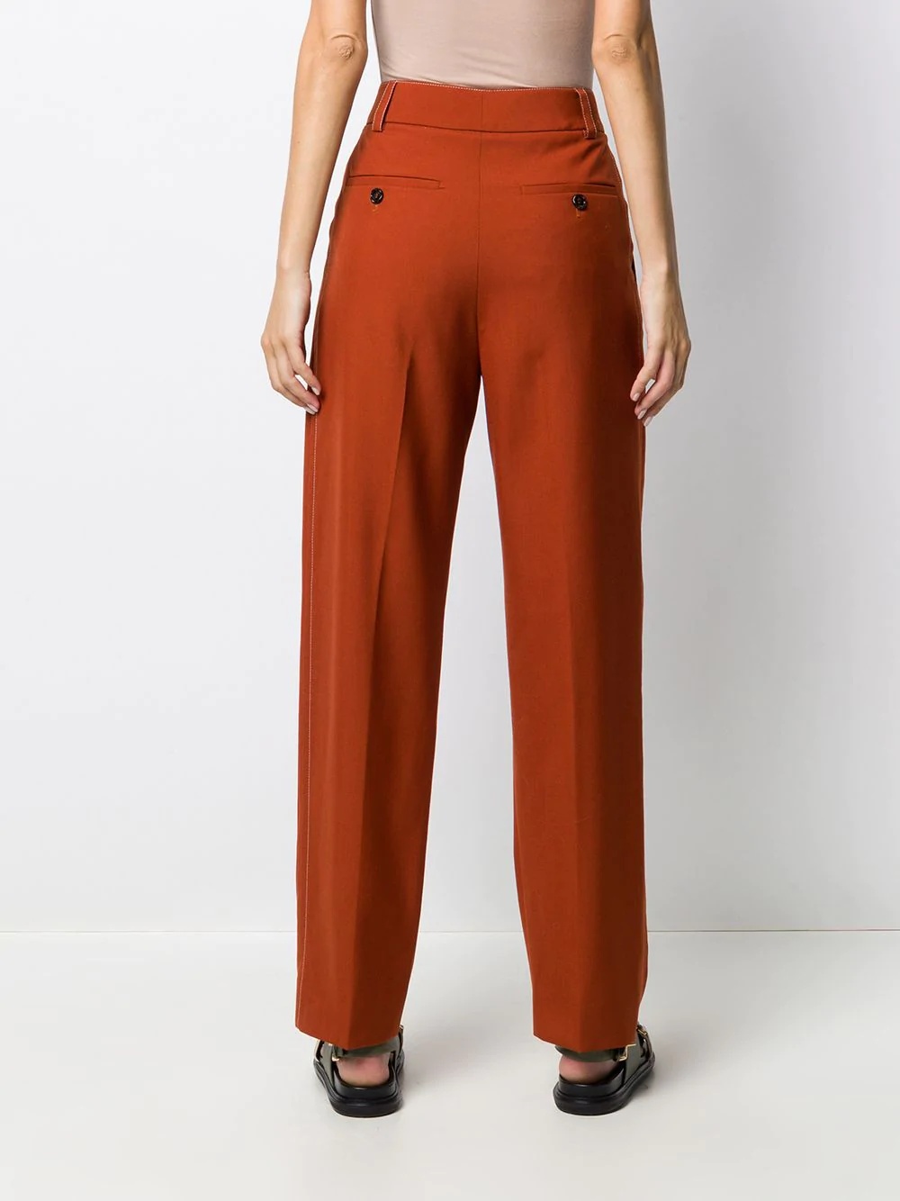 tailored straight leg trousers - 4