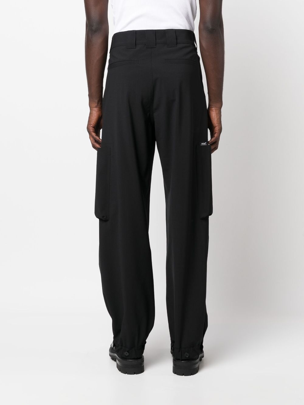 high-waist wide-leg trousers - 4