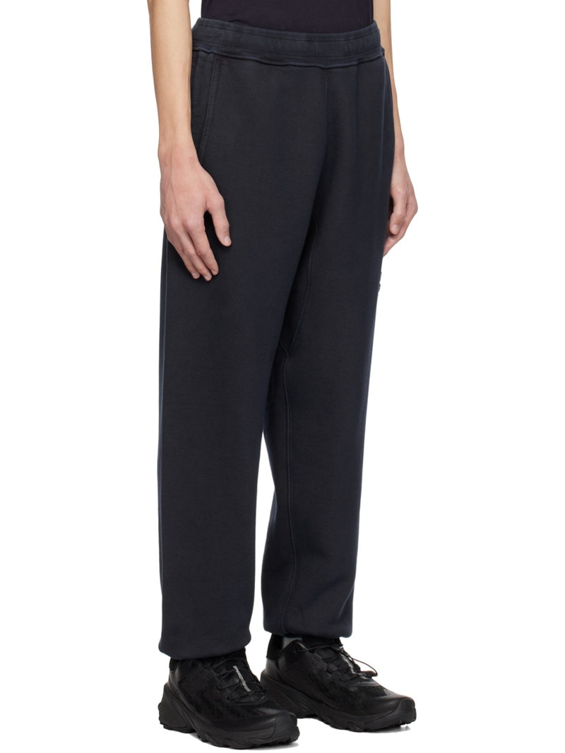 Stone Island Navy Garment-Dyed Sweatpants outlook