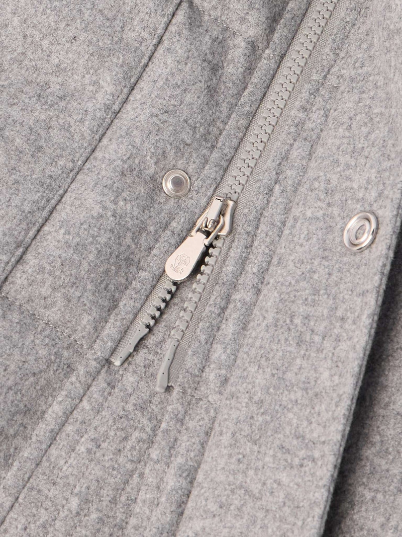 Quilted Wool Down Parka 3