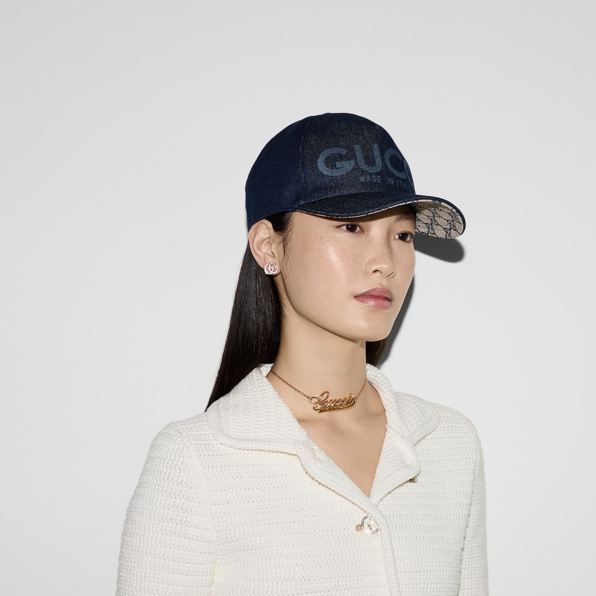 Lasered denim baseball hat - 3