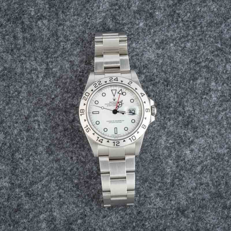 Pre-owned Rolex Explorer II Ref 16570 White Dial - 6