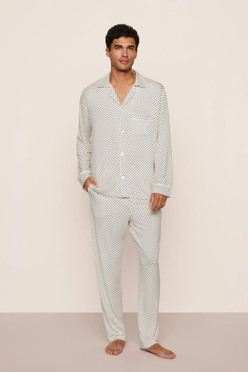 eberjey William Printed TENCEL™ Modal Long PJ Set outlook