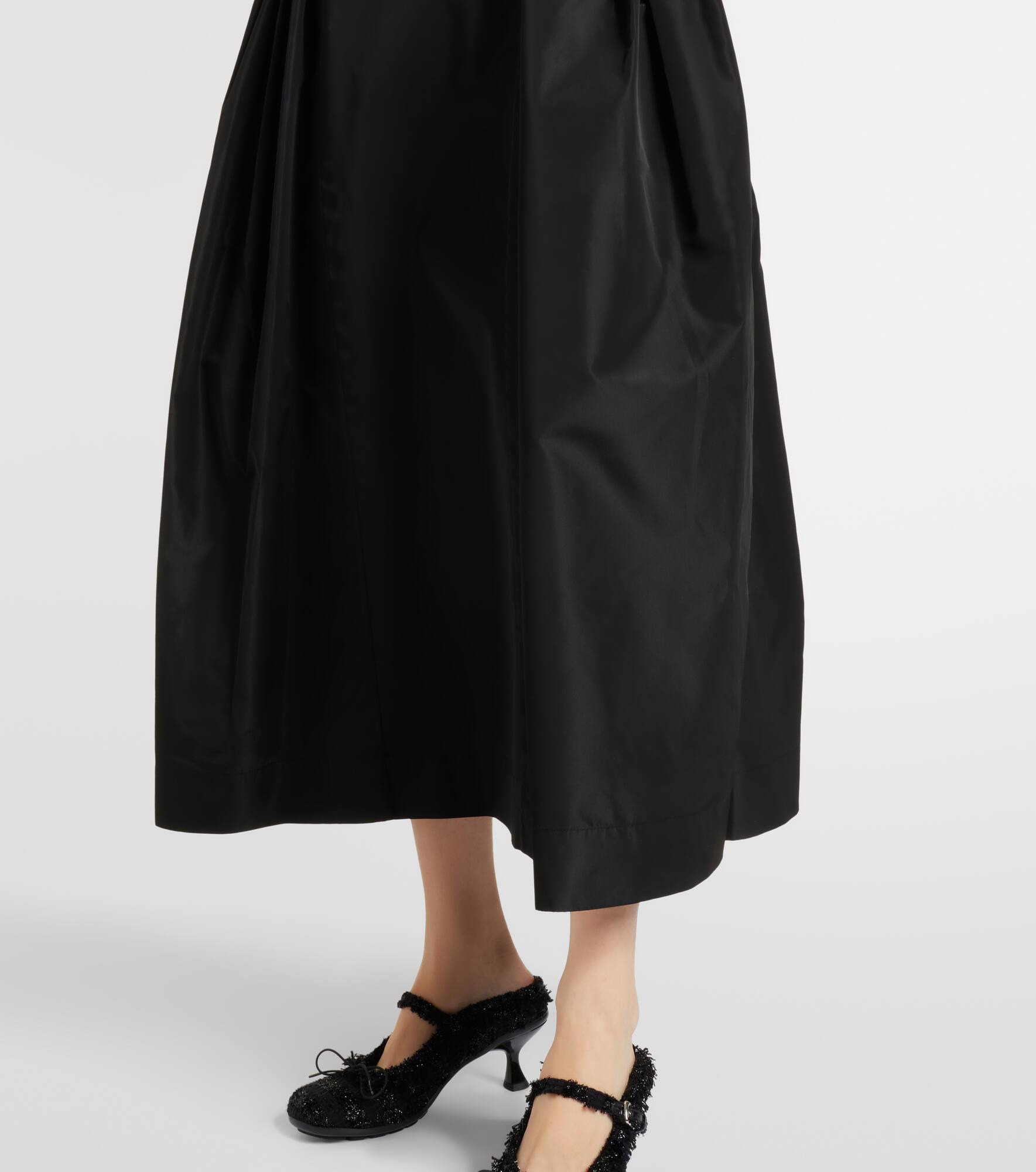 Taffeta midi skirt - 5