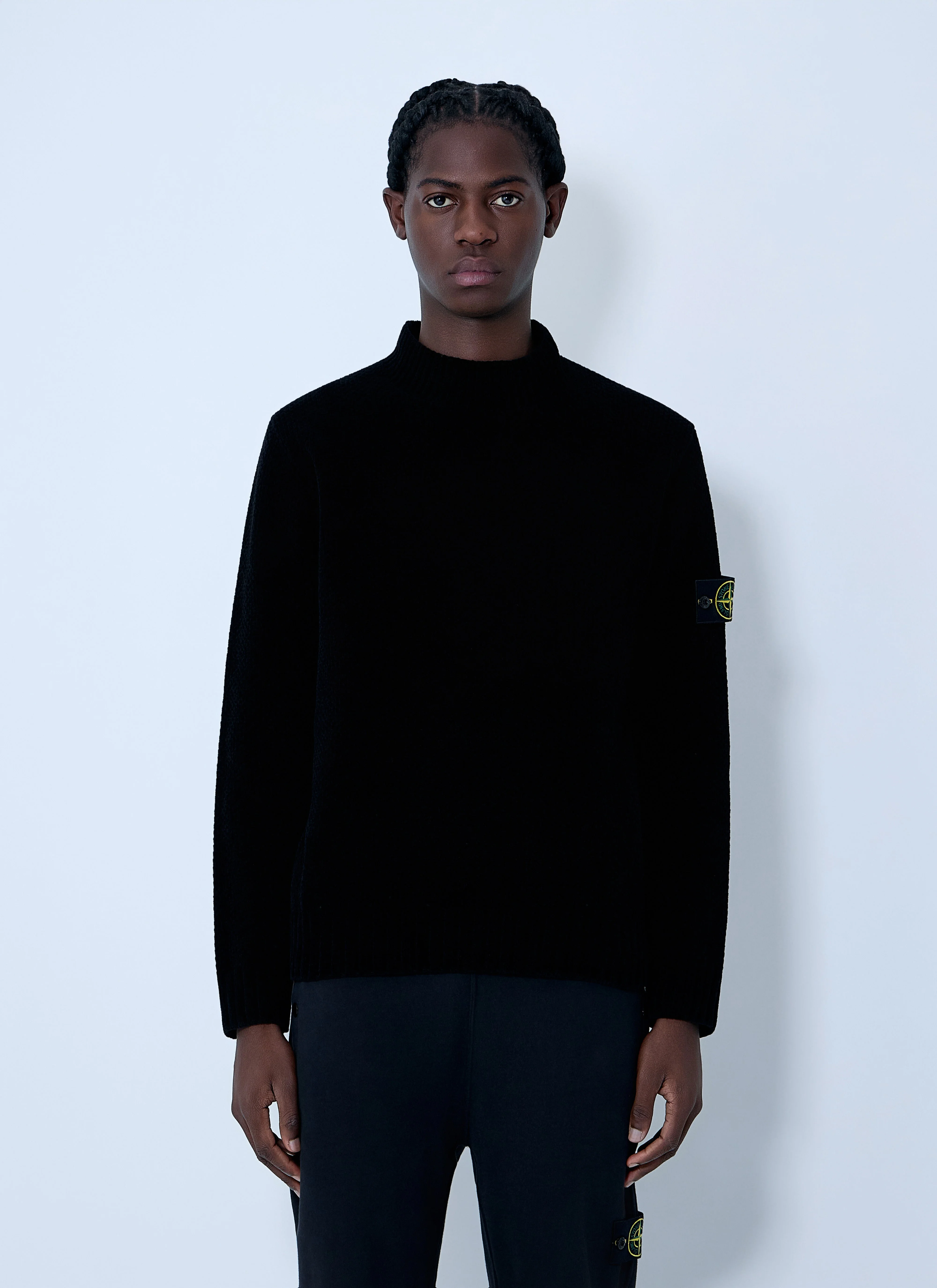 Stone Island Men Logo Patch Sweater - 1
