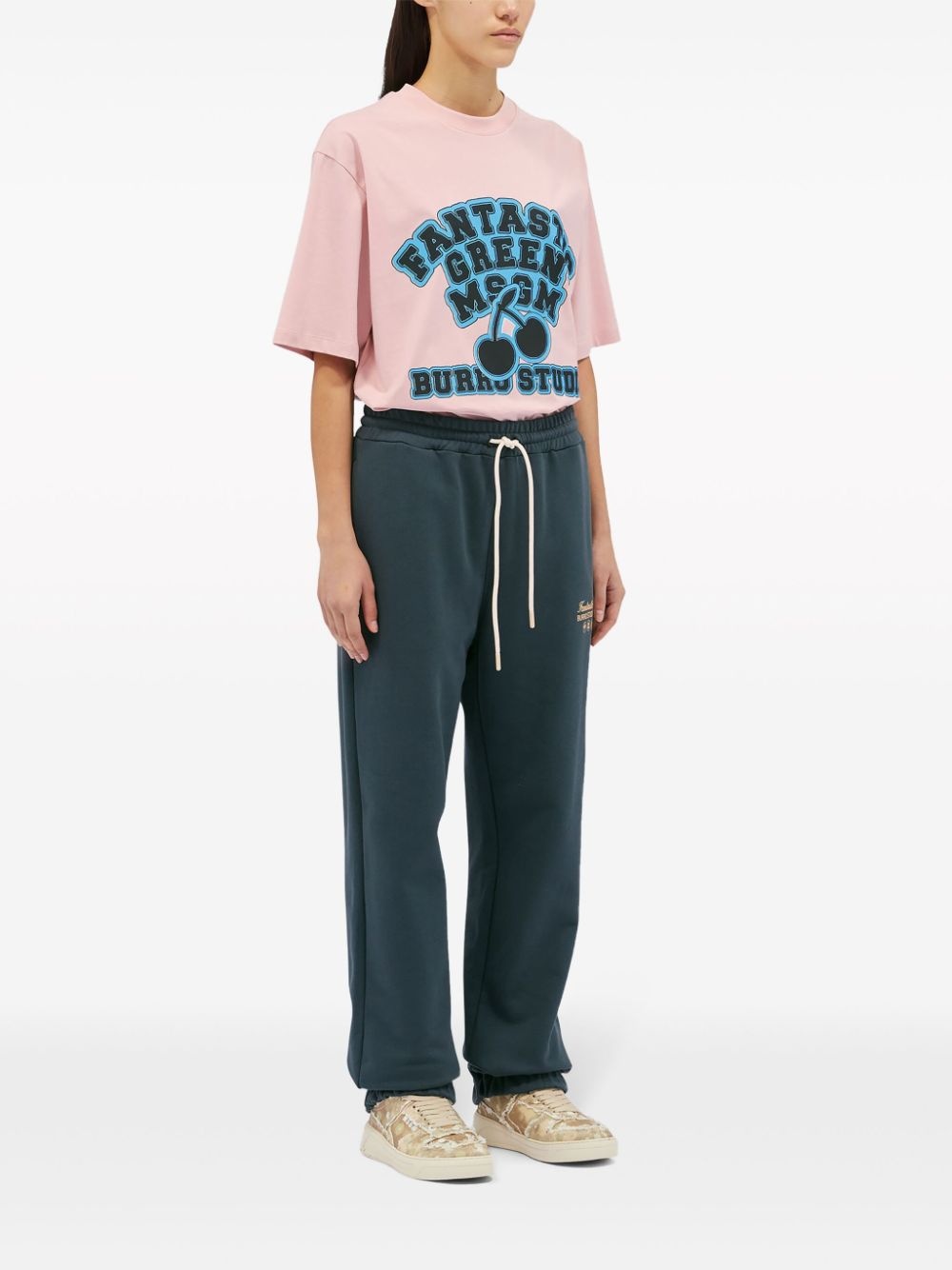 logo-printed jogging trousers - 3