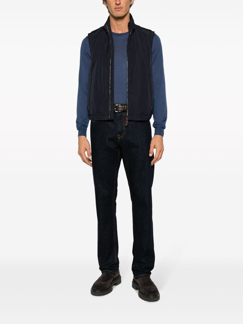Canali fine-knit crew-neck jumper outlook