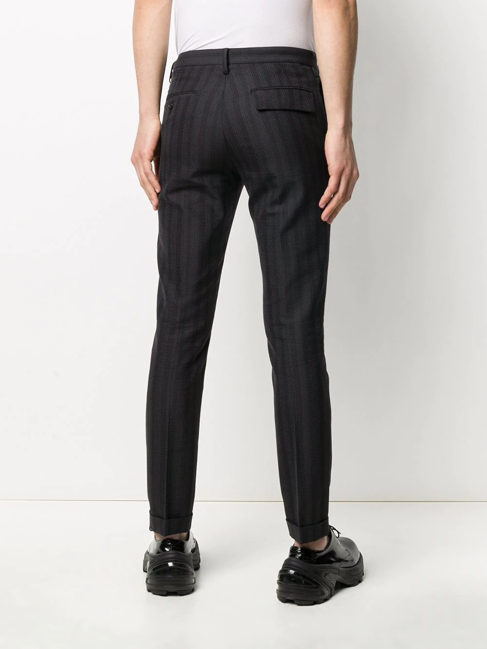 slim tapered leg trousers - 4