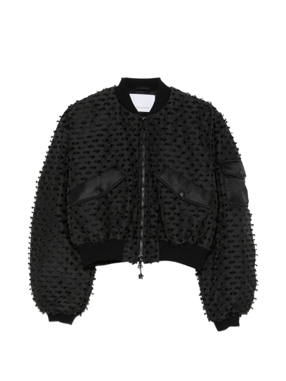 fil-coupé flared-hem jacket - 1