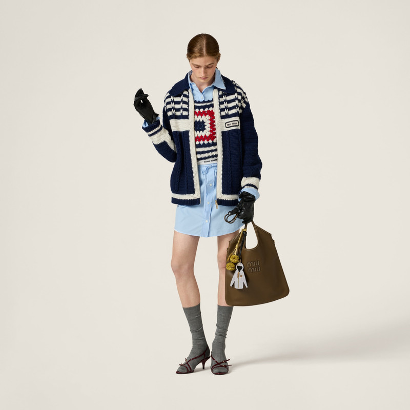 Miu Miu Crochet cashmere top outlook