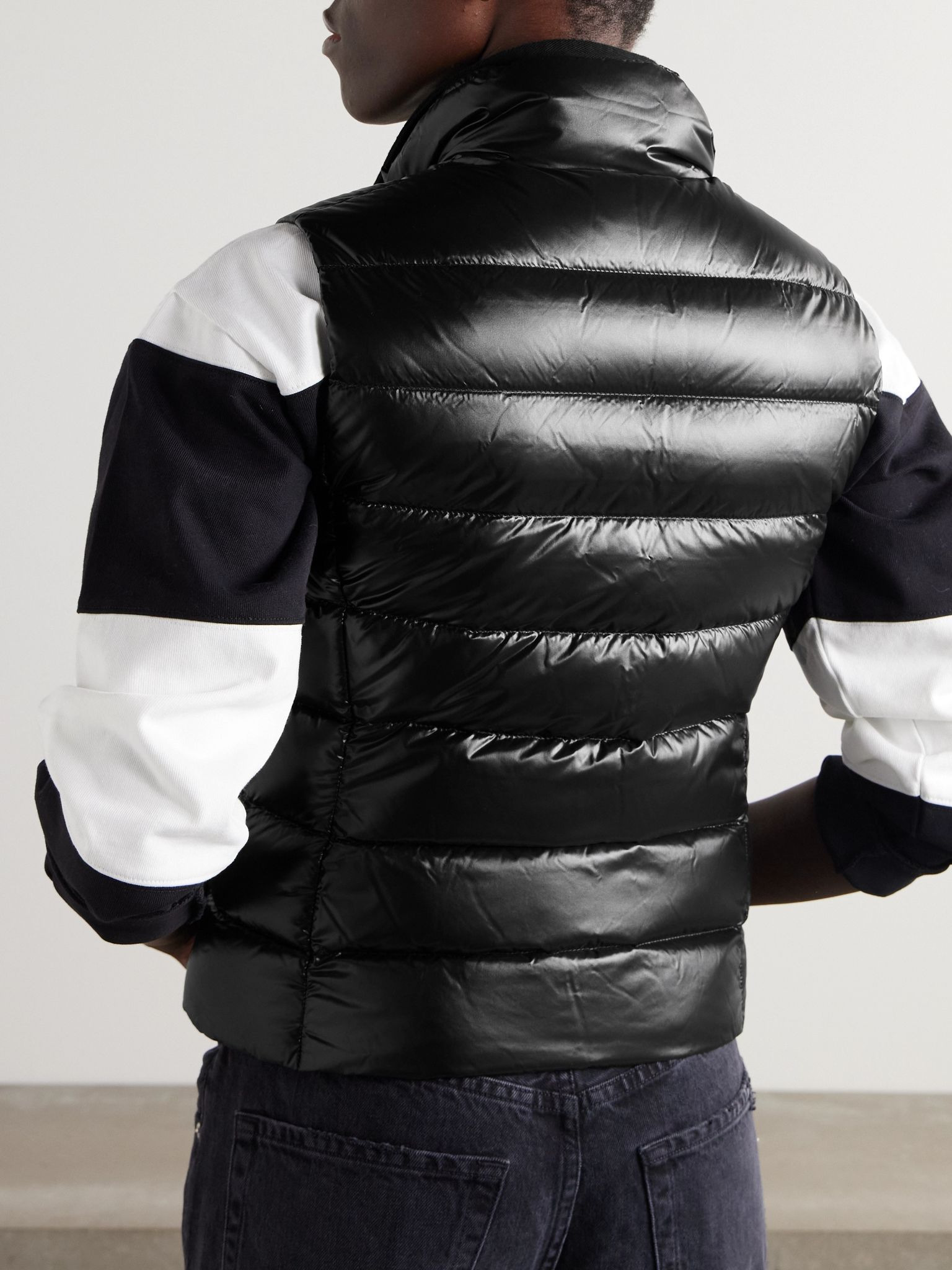 Ghany quilted glossed-shell down vest Black - 4