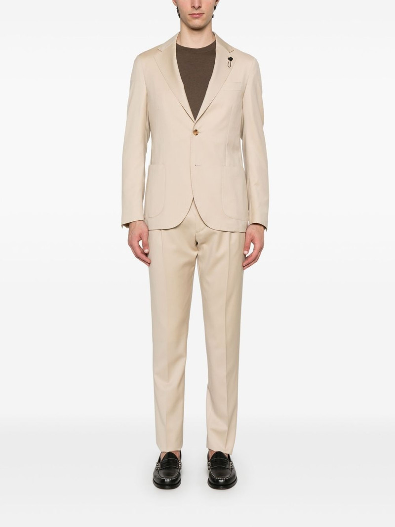 LARDINI virgin-wool suit outlook