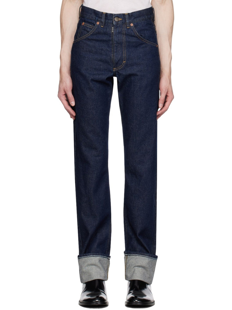 Indigo Five-Pocket Jeans 1
