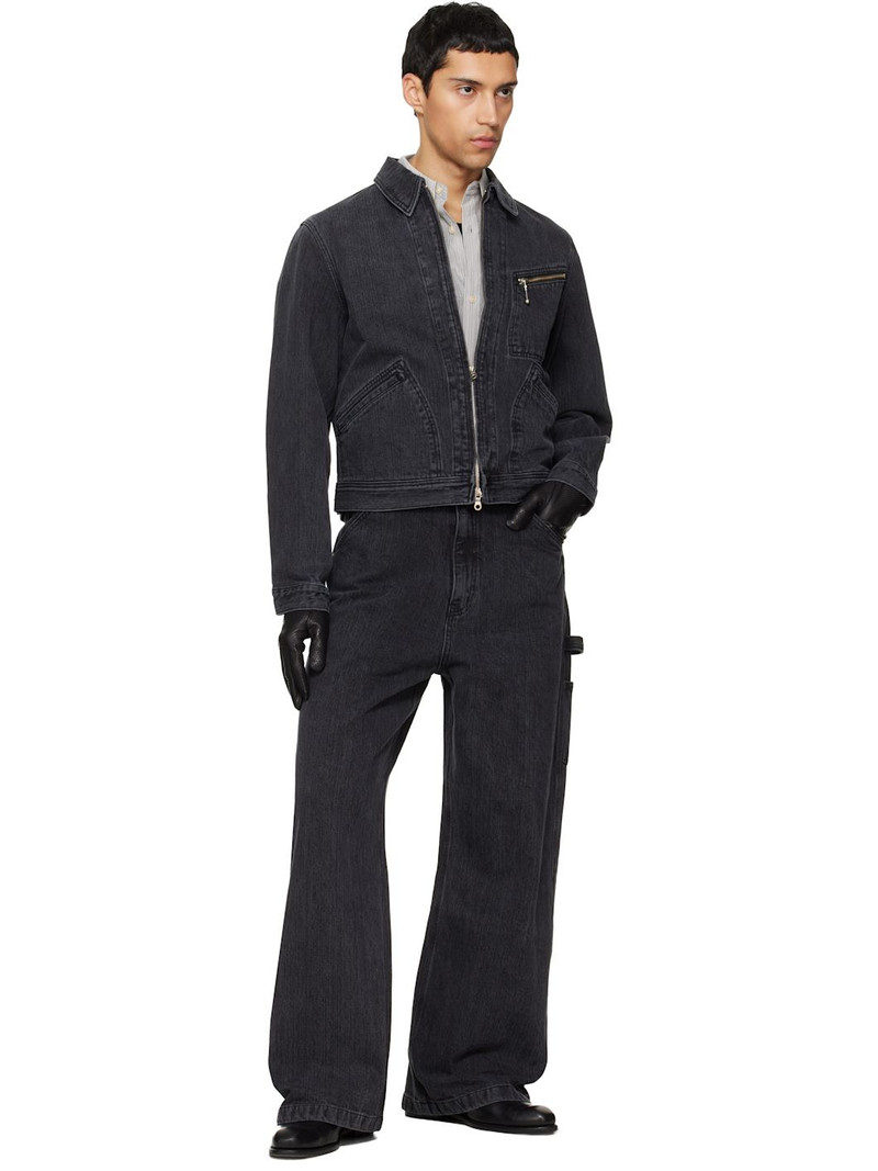 Tonywack Black Cord Twill Work Jeans outlook