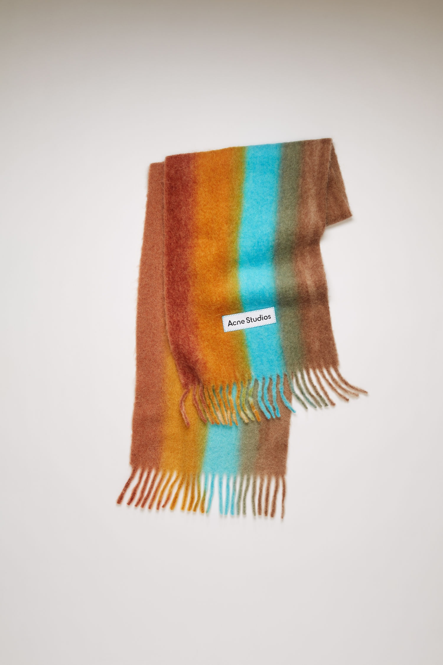 Gradient scarf light blue/orange - 1